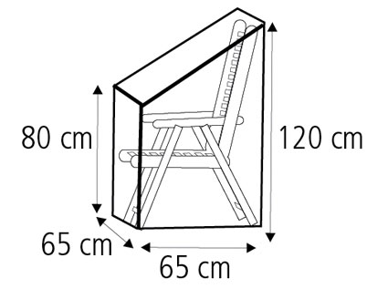 Schutzhülle Wehncke Classic für Klappstuhl / Relaxstuhl 65x65x120cm