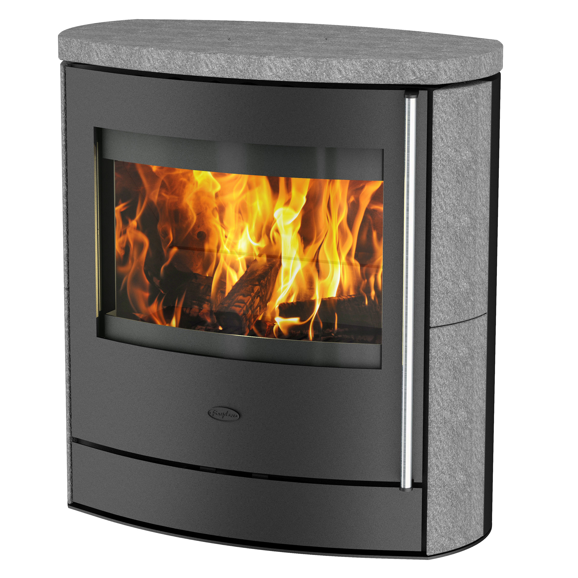 Fireplace Kaminofen Adamis raumluftunabhängig Speckstein 7kW