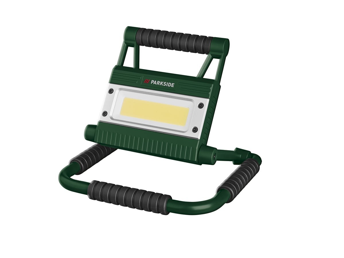 Parkside LED-Strahler PFLA 4400 B2 mit Powerbank, 20 W, faltbar