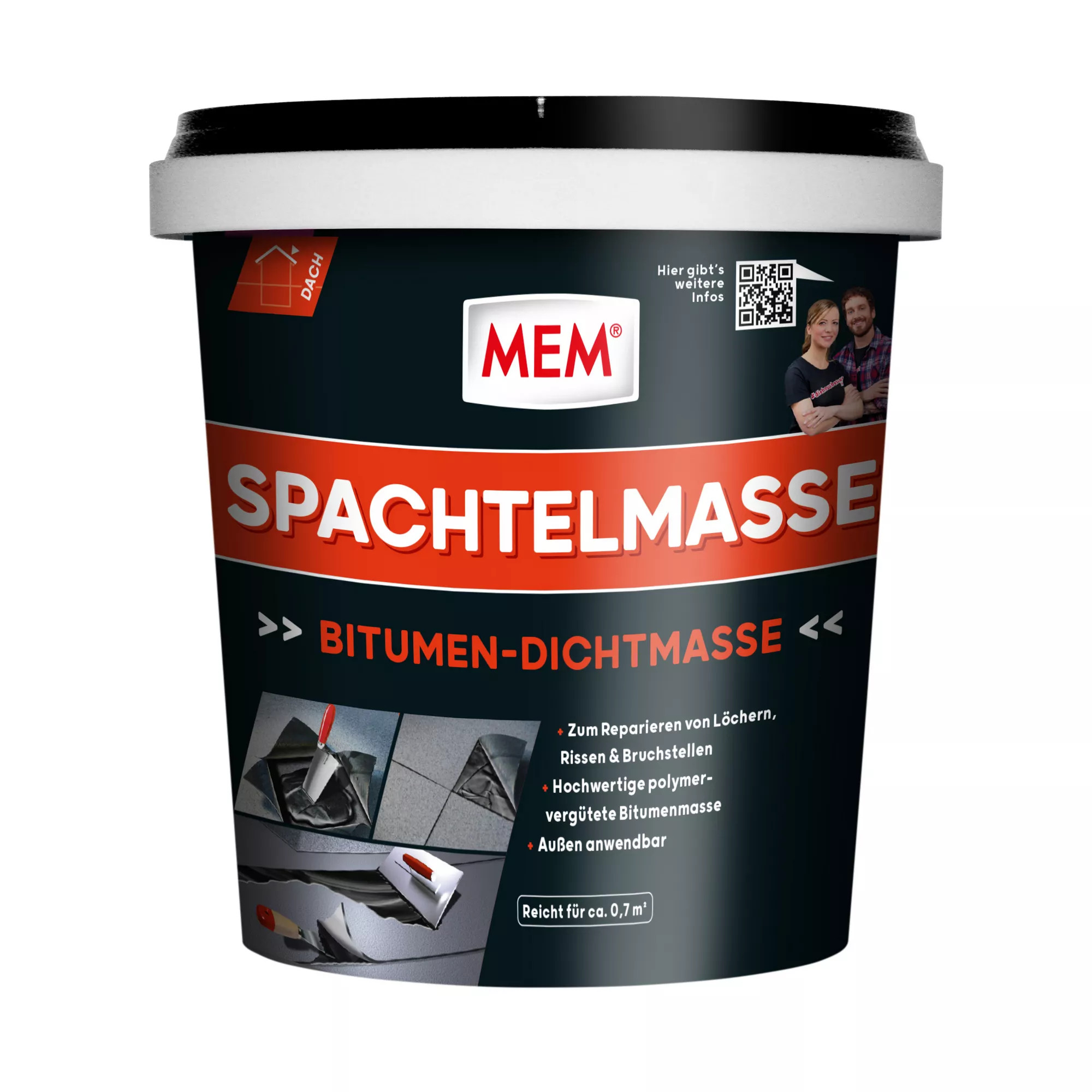 MEM Bitumen-Spachtelmasse 1 kg