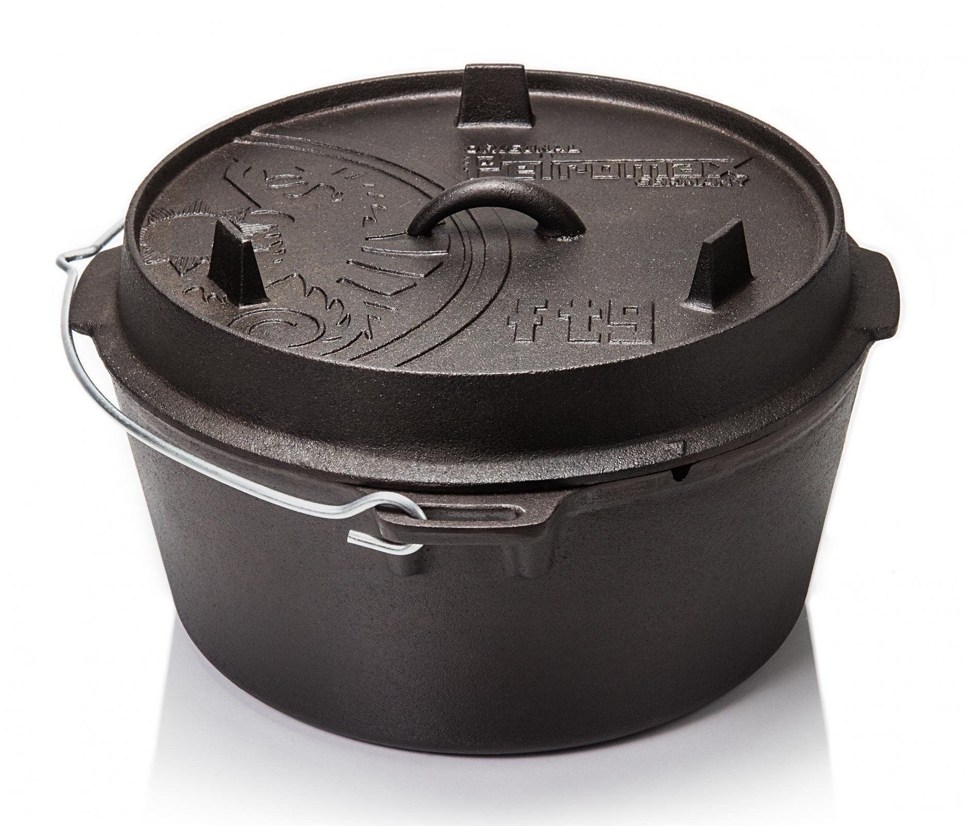 Feuertopf / Dutch Oven Petromax ft9-t ohne Fuß für 8-14 Personen