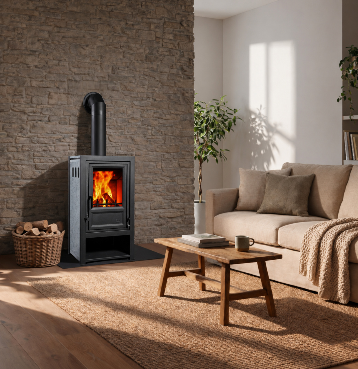 Globe Fire Luna II L Kaminofen Serpentin 7,9 kW