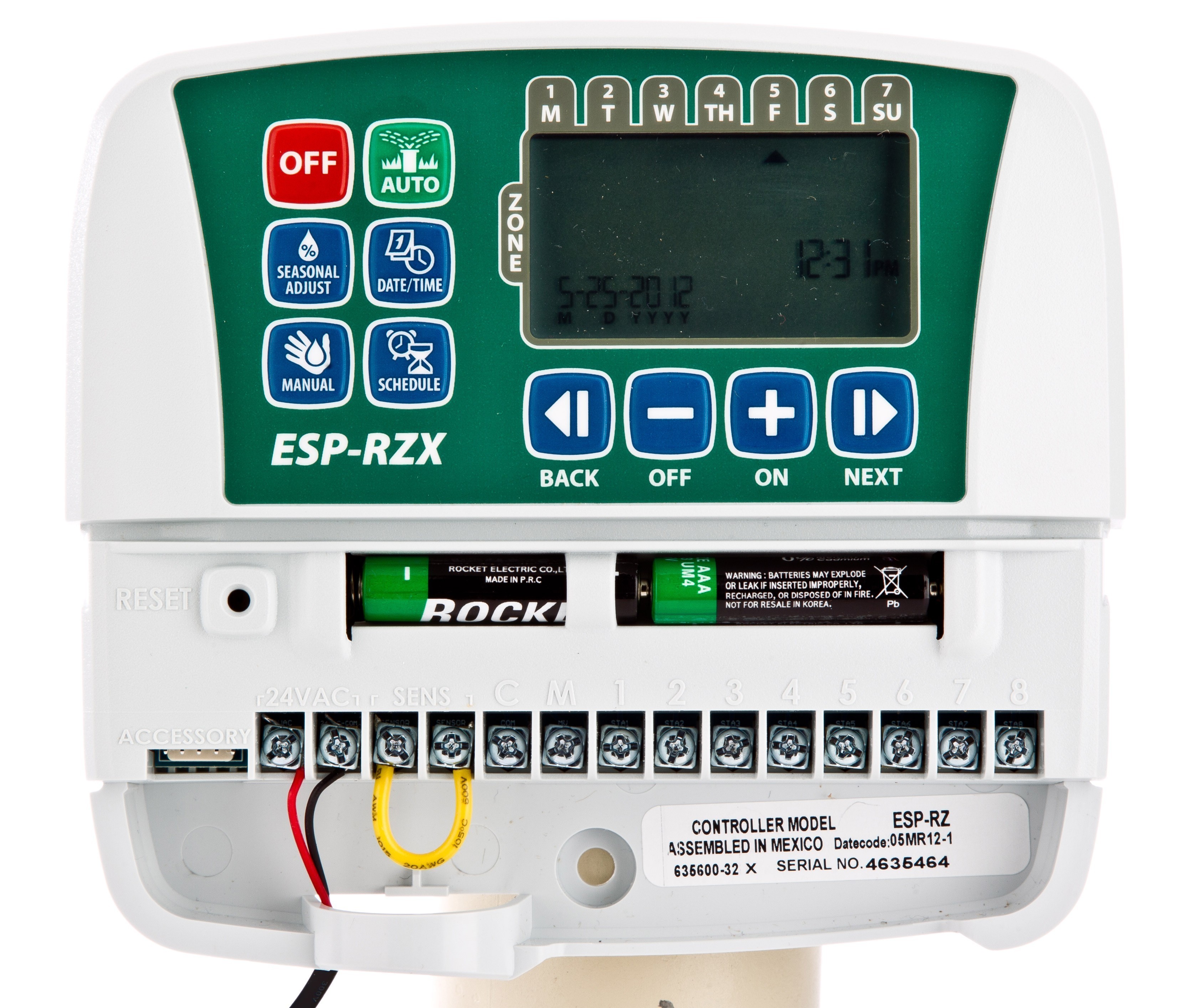 Rainbird Steuergerät ESP-RZX4i 4 Stationen Innenmontage