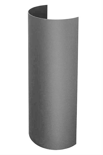 Hitzeschutz-Rohrblende gussgrau Ø 150mm 46cm