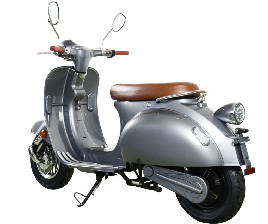 Elektroroller Retro Ginabella - 2000H / E - Motorroller 45Km/h grau