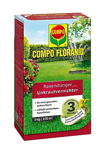 COMPO Floranid® Rasendünger plus Unkrautvernichter 3kg