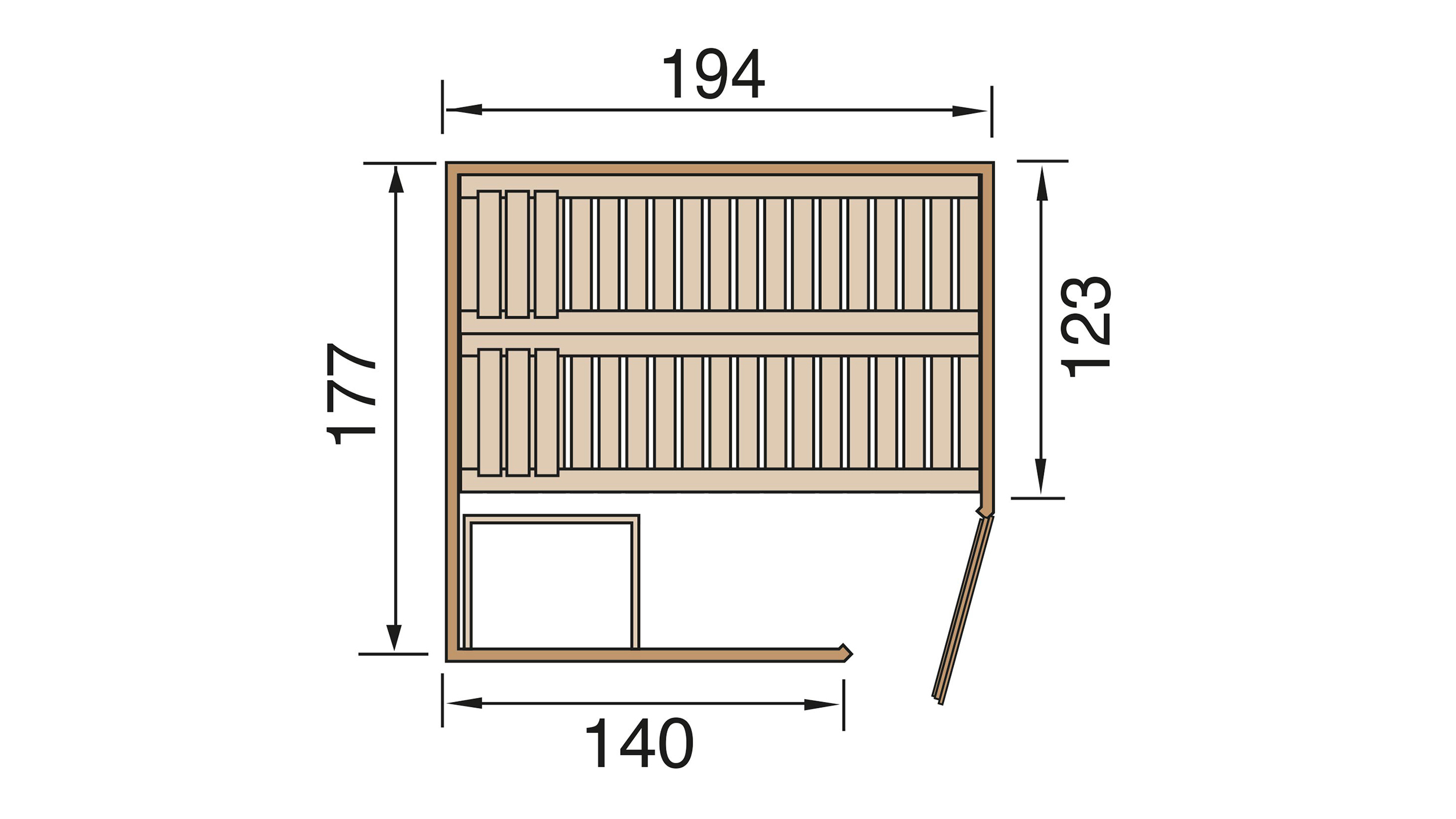 Weka Ecksauna VARBERG 2 HT