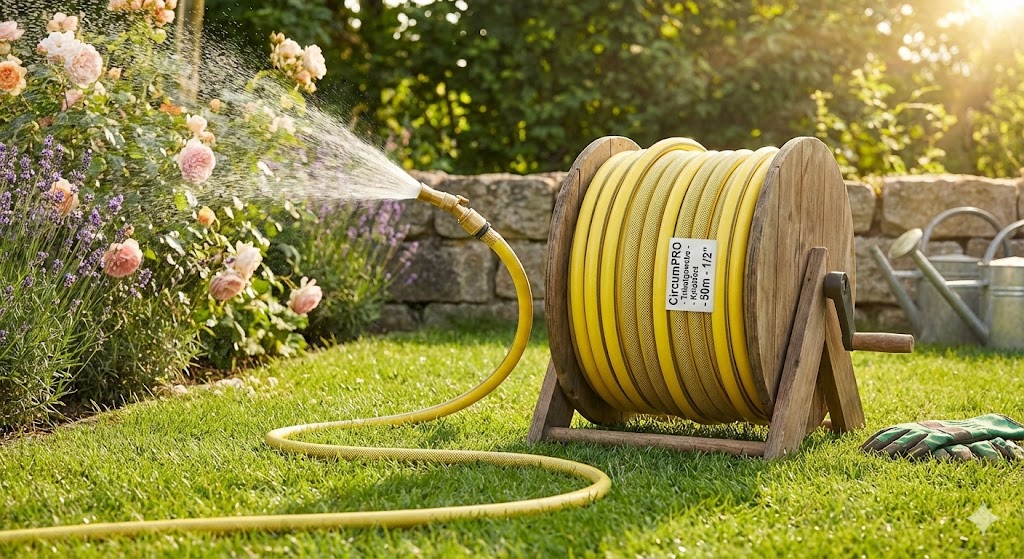 Profi-Gartenschlauch 1/2" (50m) – 5-lagiges Trikotgewebe