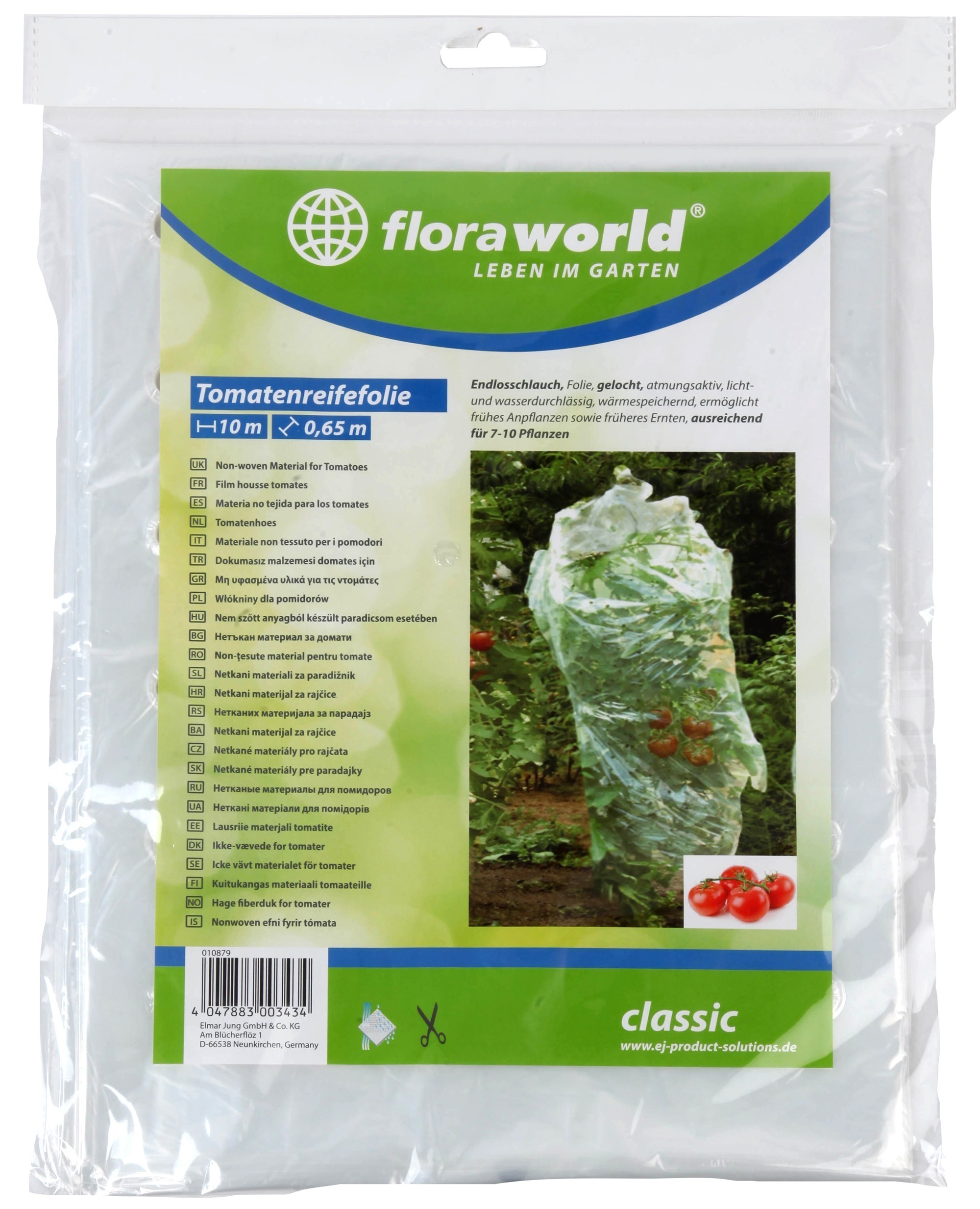 Tomatenreifefolie / Reifefolie classic florworld 10x0,65m klar