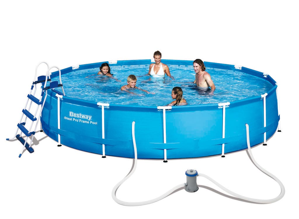 Pool / Frame Pool Bestway Steel Pro Set mit Filterpume Ø 457x91cm