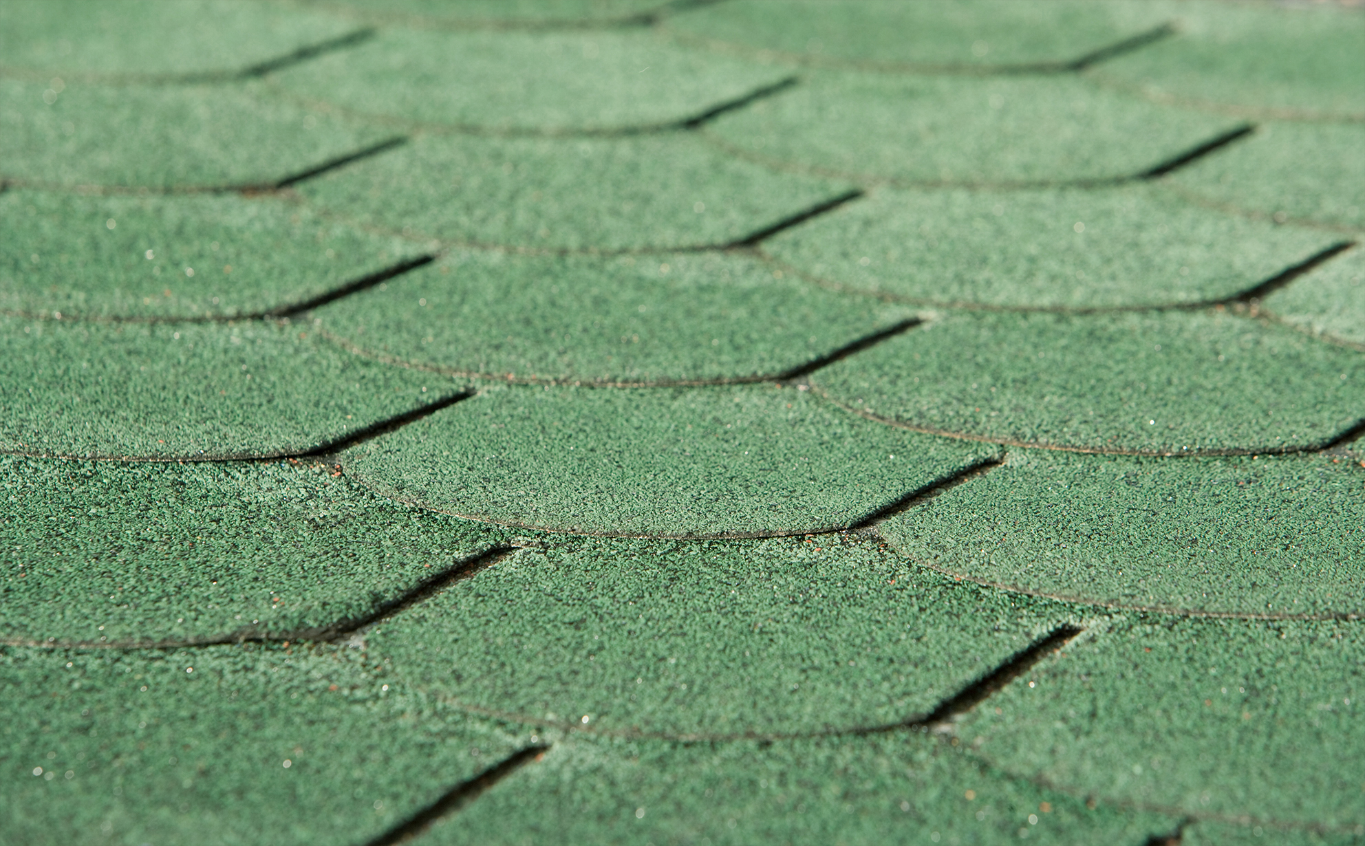 Dachschindeln rechteckig  grün, 3 m²