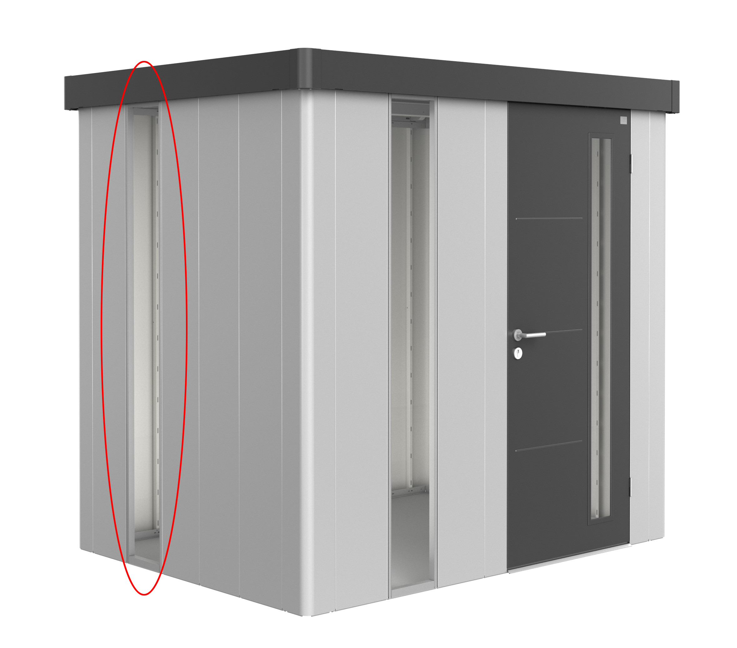 Biohort Lichtpaneel zu Geräteshaus Neo silber