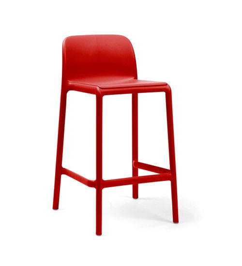 Nardi Barhocker / Barstuhl Faro Mini Stapelstuhl Kunststoff rosso