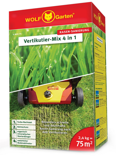 Wolf Garten Vertikutier Mix 4 in 1 V-MIX 75