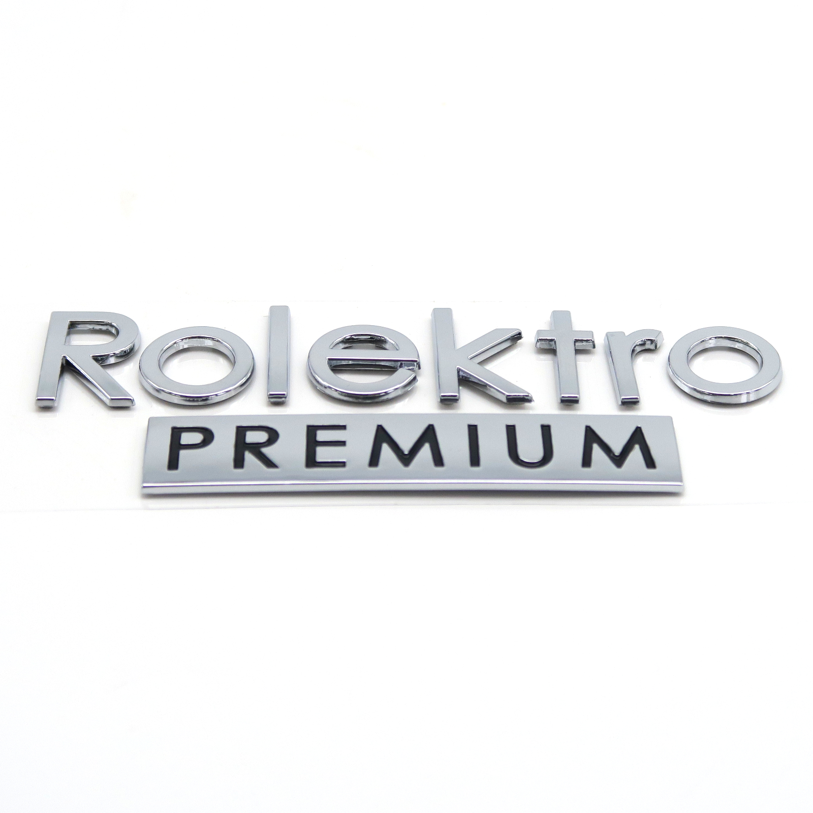 Rolektro Aufkleber, Rolektro Logo, PREMIUM, Metalloptik