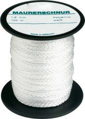 Kordel Polyamid 1,2mm 50m weiß Overmann