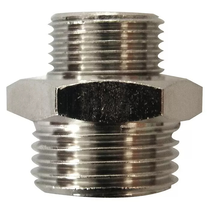 Druckluft Doppelnippel 1/4" x 3/8"