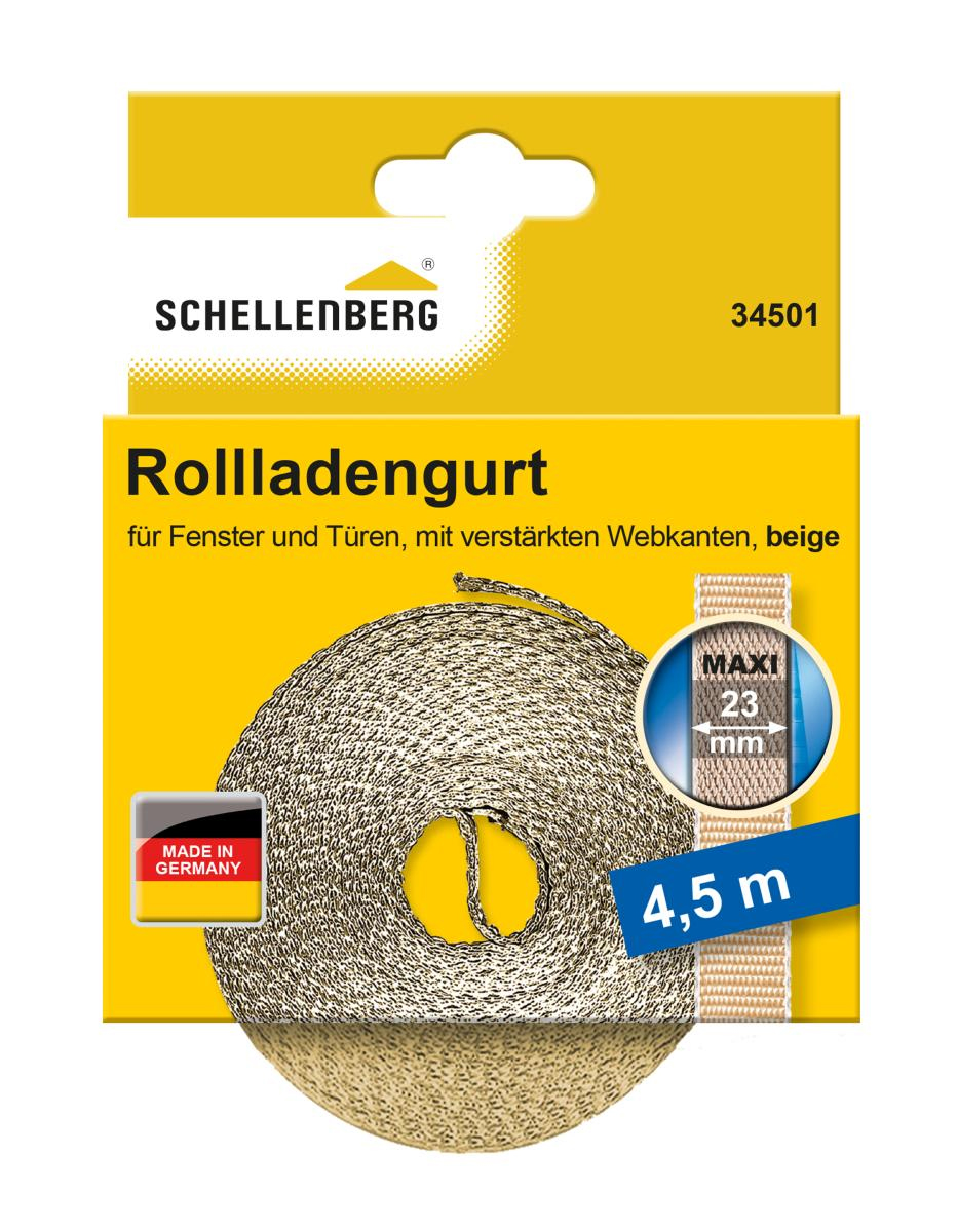 Schellenberg Rollladengurt 23mm Maxi 4,5m beige 34501