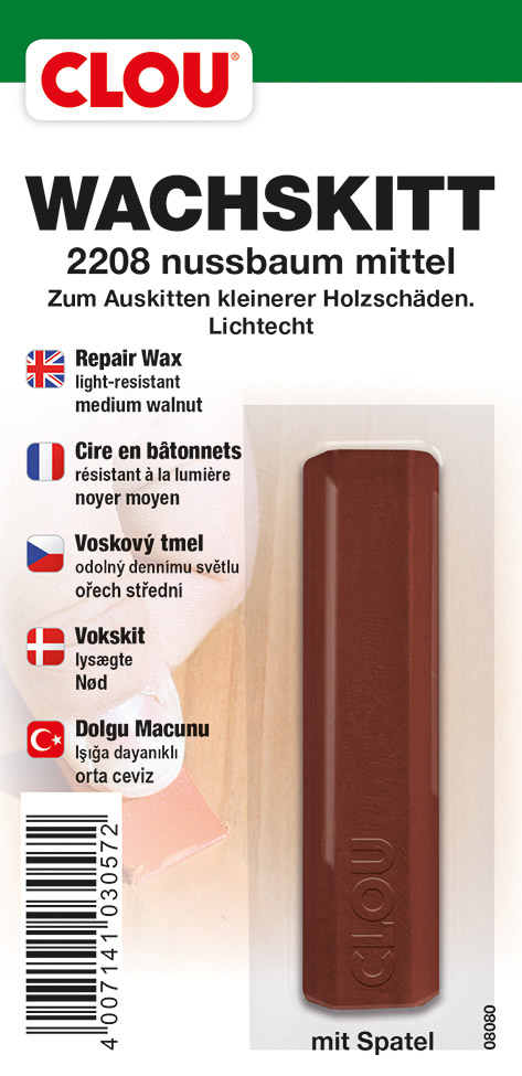 Wachskitt Nr. 2208 nussbaum mittel