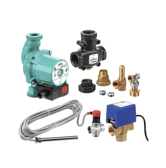 Anschlusszubehör Paket 3 für Hark Kaminofen wasserführend