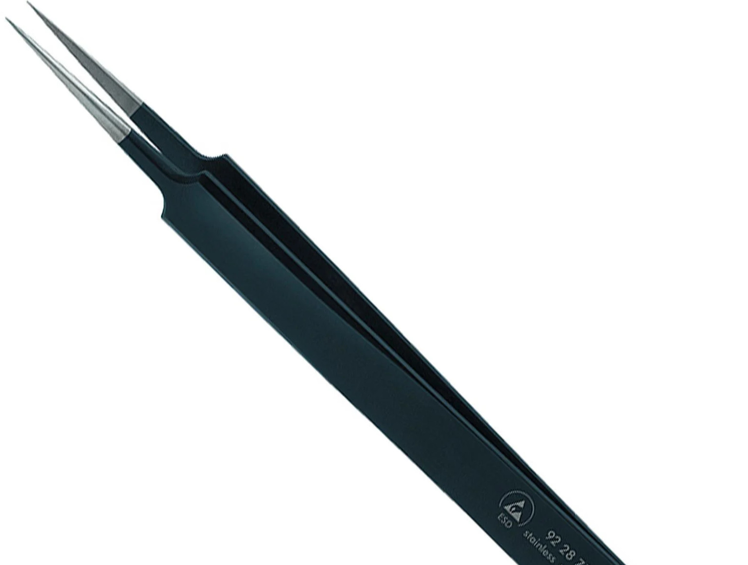 ESD-Pinzette Nadelform 110mm schwarz Knipex