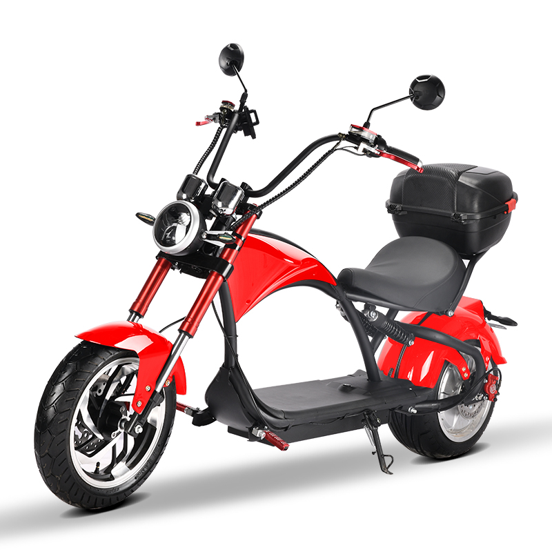 E Chopper E Roller 45Km h CP4 Plus-Box 30AH rot-glanz