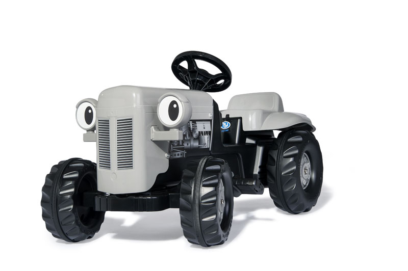 Trettraktor rolly Kid Little Grey Fergie mit Anhänger - Rolly Toys
