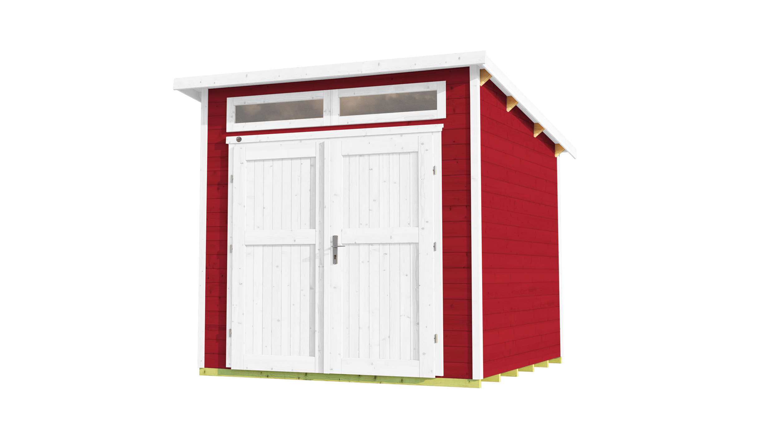 weka Gartenhaus 264 Gr. 1, 21 mm, rot, DT/OL