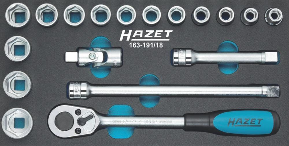 Werkzeugmodul 163-191/18 Steckschlüssel 1/2" Hazet