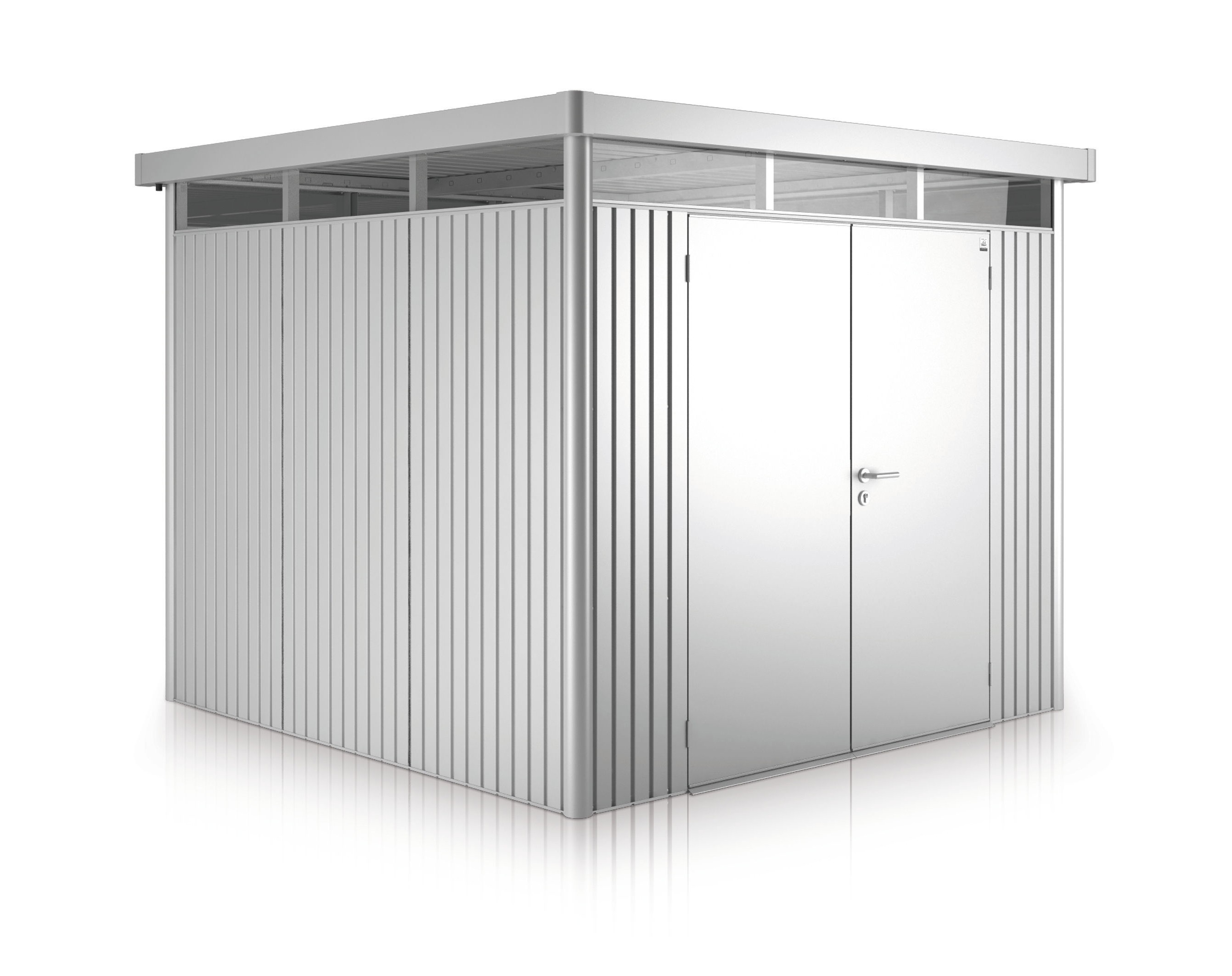 Gerätehaus Biohort HighLine H2 silber-metallic DT 275x195cm