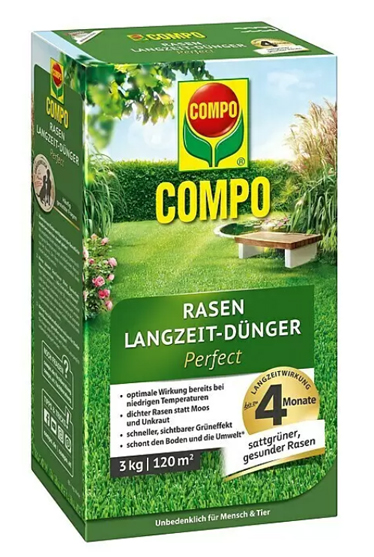 COMPO Rasen Langzeit Dünger Perfect 3kg