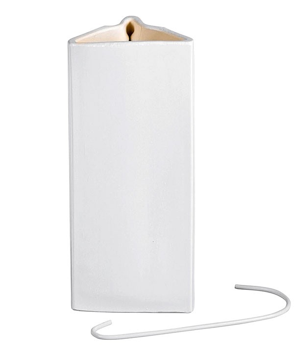 Verdunster für Rippenheizkörper Keramik weiß 400ml