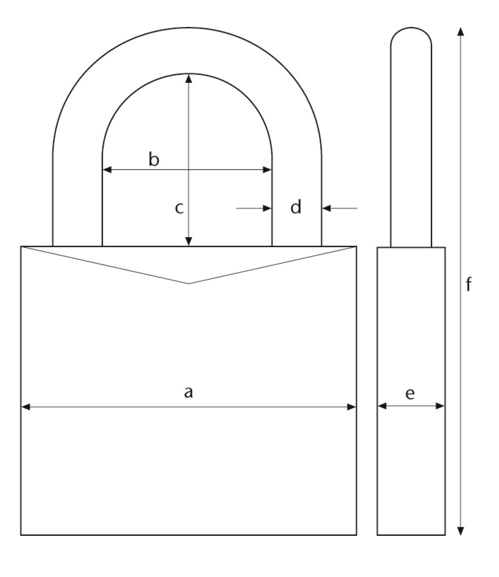 ABUS Vorhängeschloss Titalium 64TI/20 B/SB