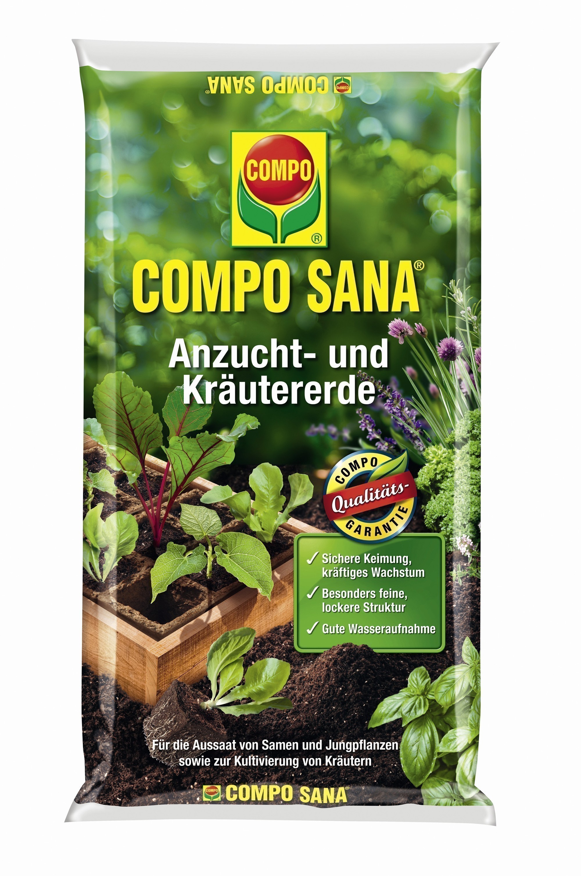 COMPO SANA Anzucht- und Kräutererde 10L