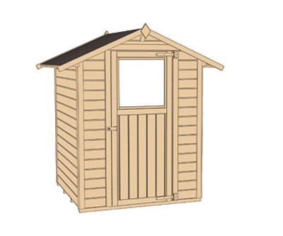 weka Gartenhaus 317 Gr.1, natur, 19 mm, ET