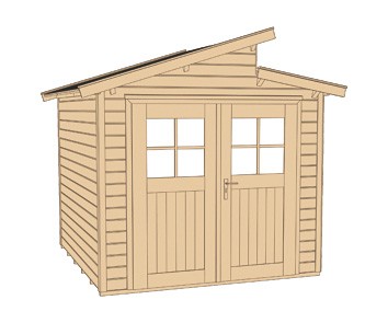 weka Gartenhaus 226 Gr.1, natur, 21 mm