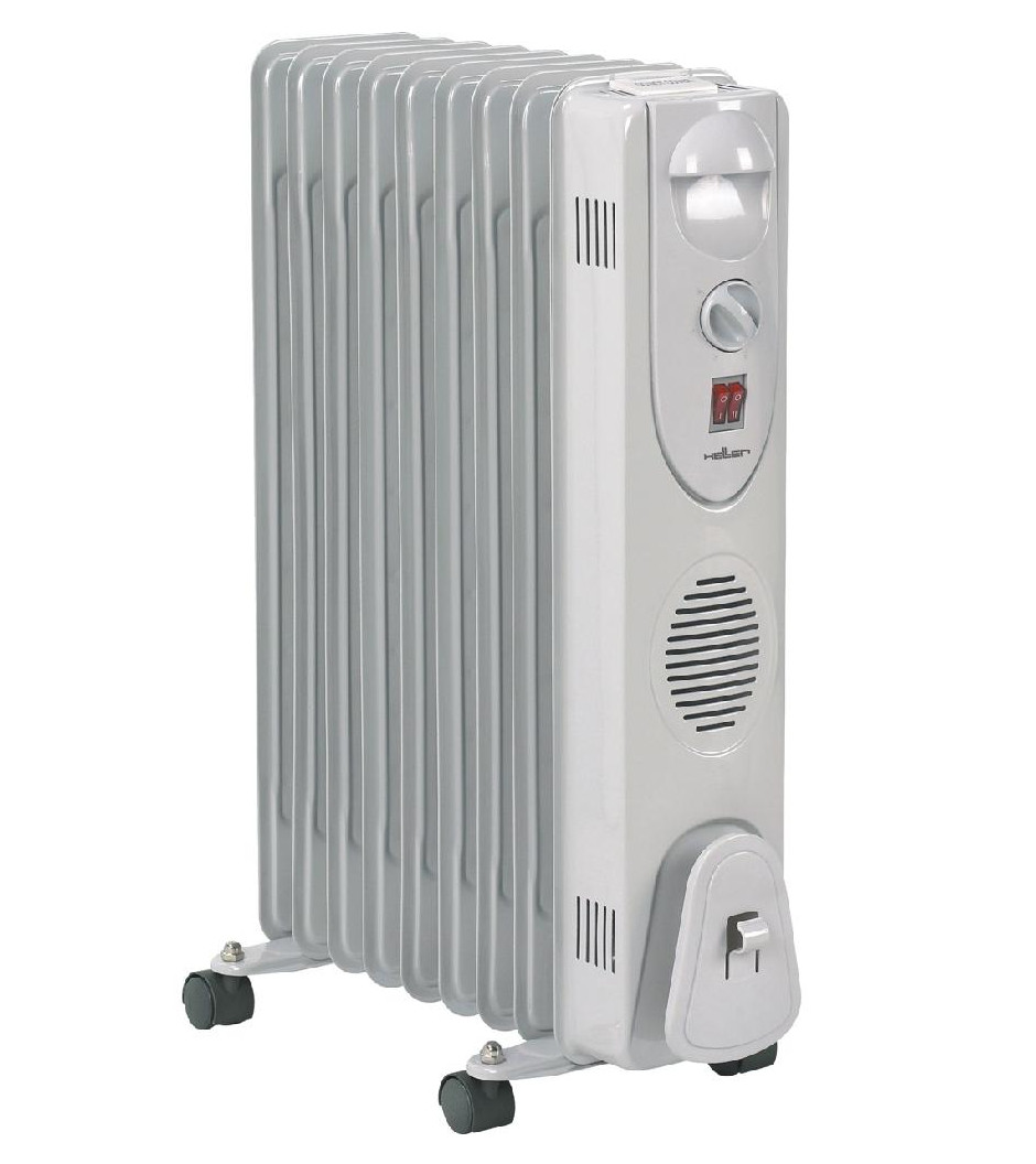 HELLER Radiator HRO 2009 2000W hellgrau 9 Rippen