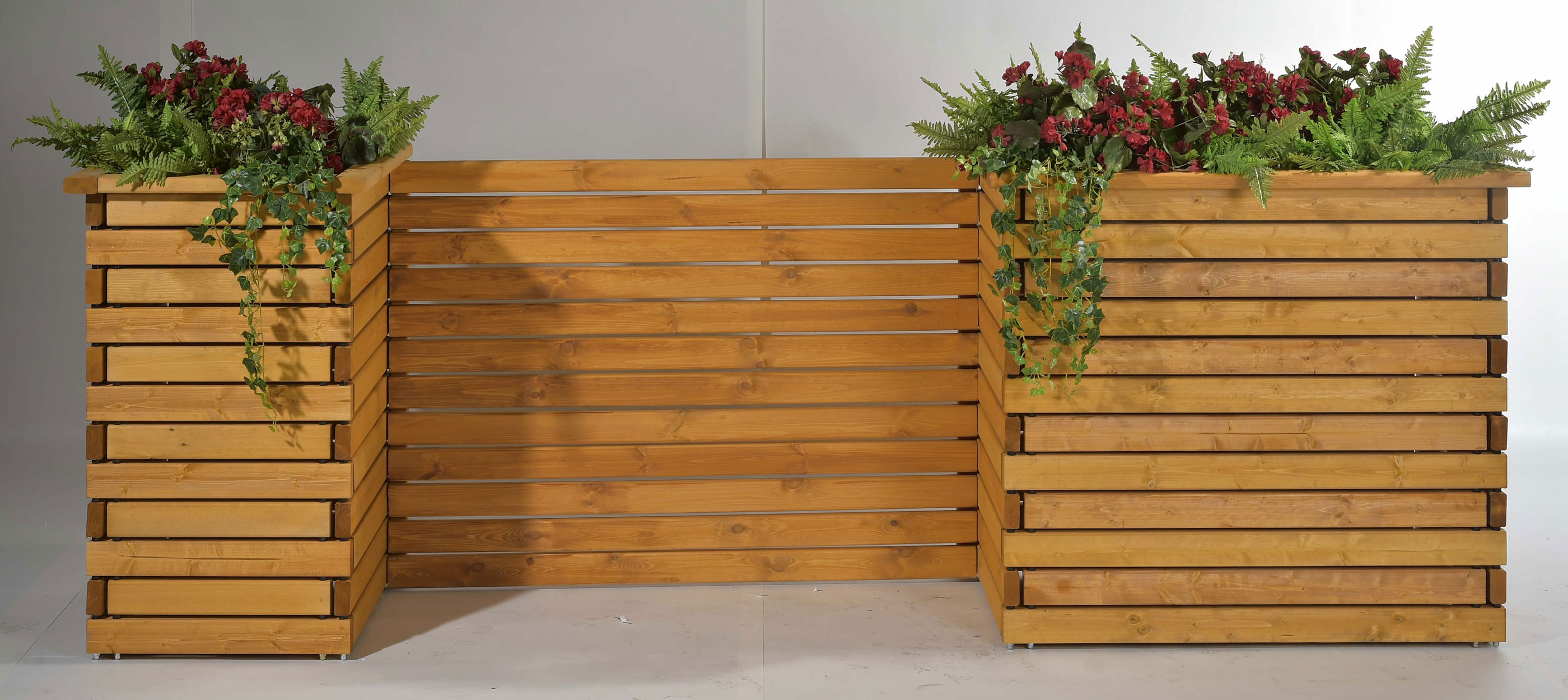 Pflanzkübel Raumteiler Mödling 130x47x122cm honig