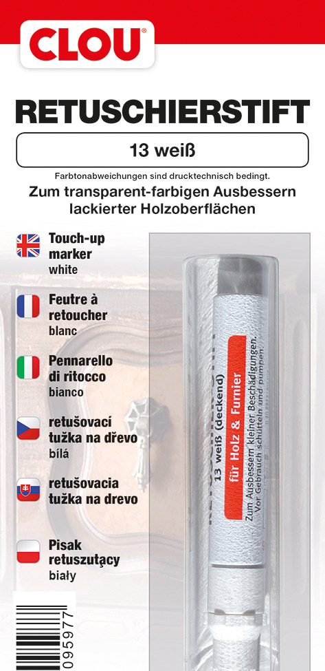 Retuschierstift Nr. 13 weiß