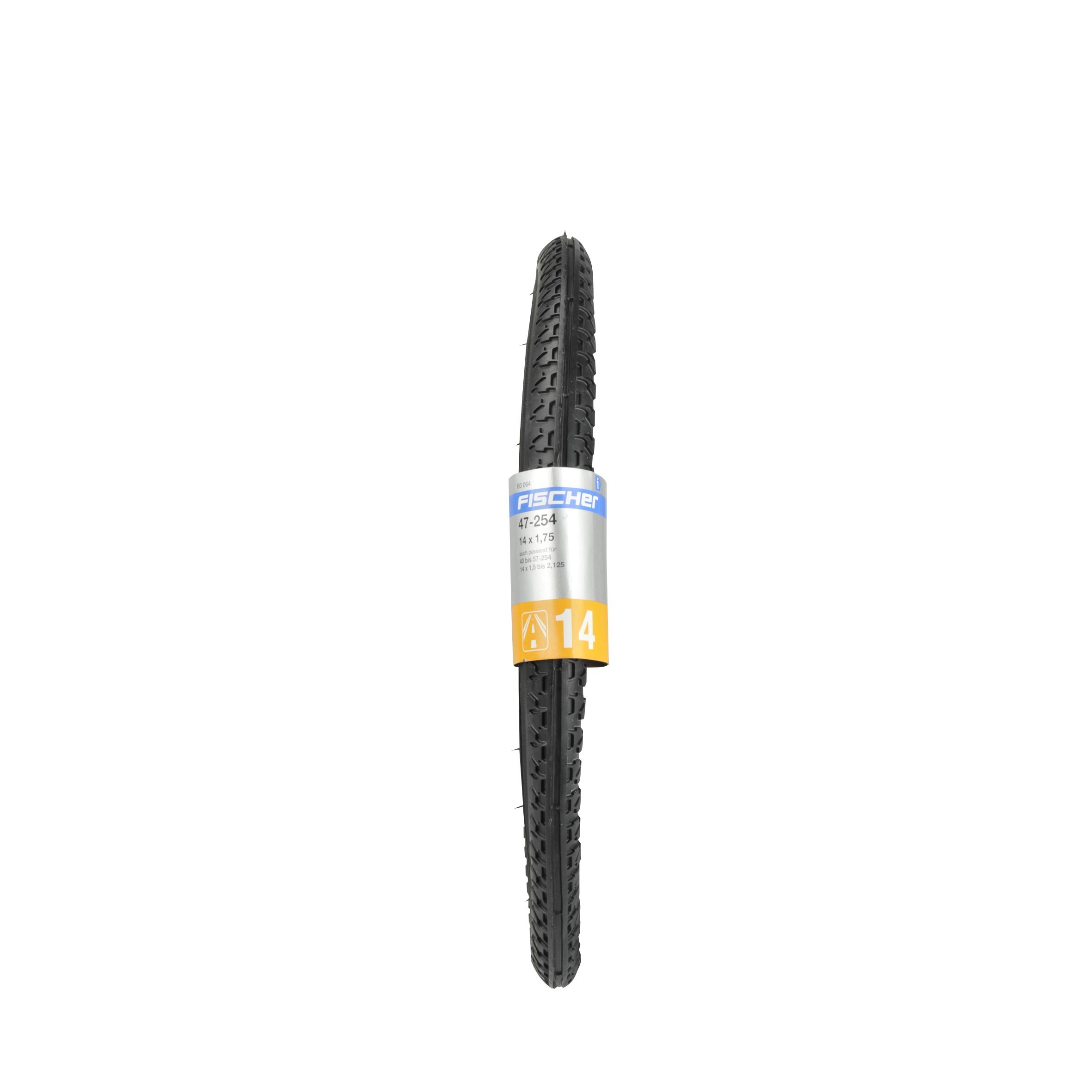 Fischer Fahrradreifen 14x1,75" Straße schwarz