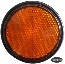 Rolektro Reflektor, rund, Orange, 1 Stück für light40