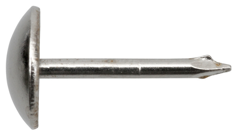 Polsternägel Halbrundkopf Ø 9 mm, Stahl vernickelt, 20 Stück