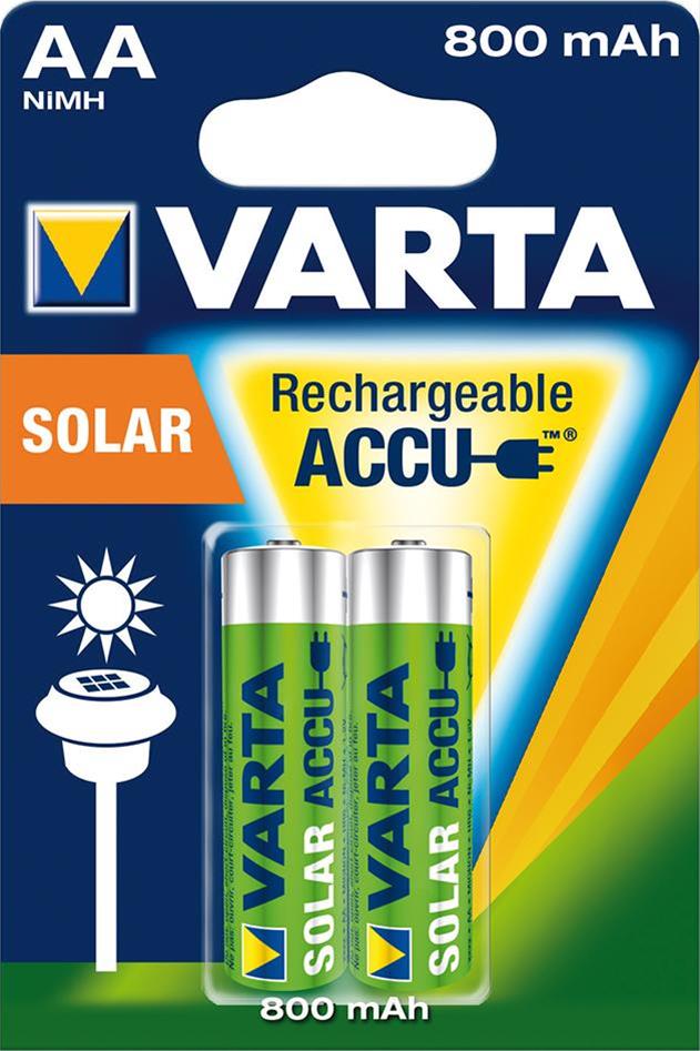 VARTA Solar Akku AA 1,2 V 2 Stück
