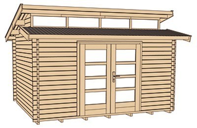 weka Gartenhaus 158 Gr.2, 28 mm, mit 4 Oberlichter