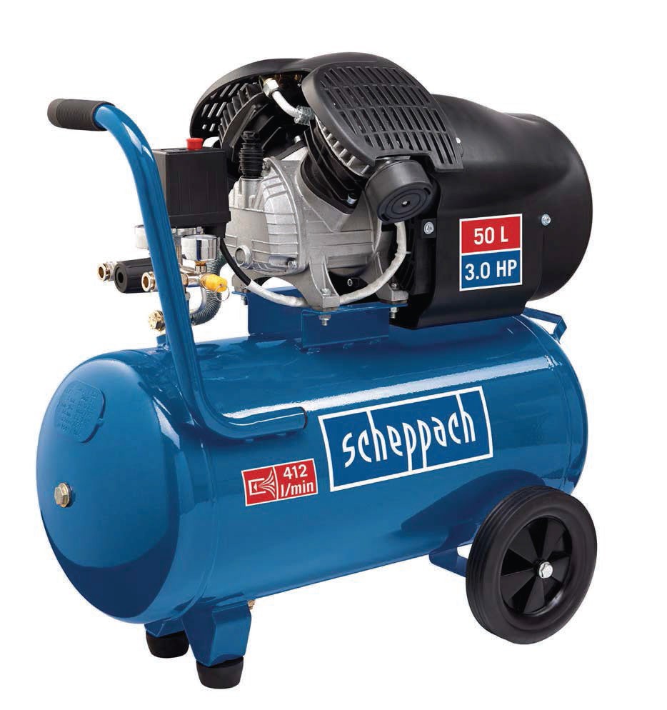 Scheppach Kompressor HC52DC Doppelzylinder 50L 8 bar 230V 2200W