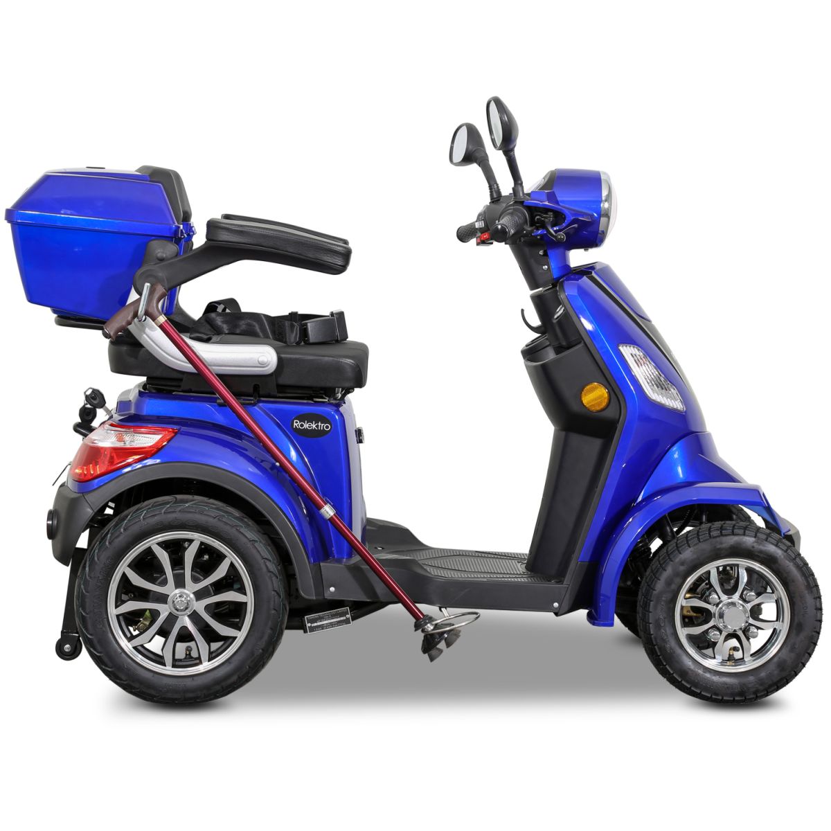 Seniorenmobil Elektromobil Elektroroller Rolektro Quad 25BG blau