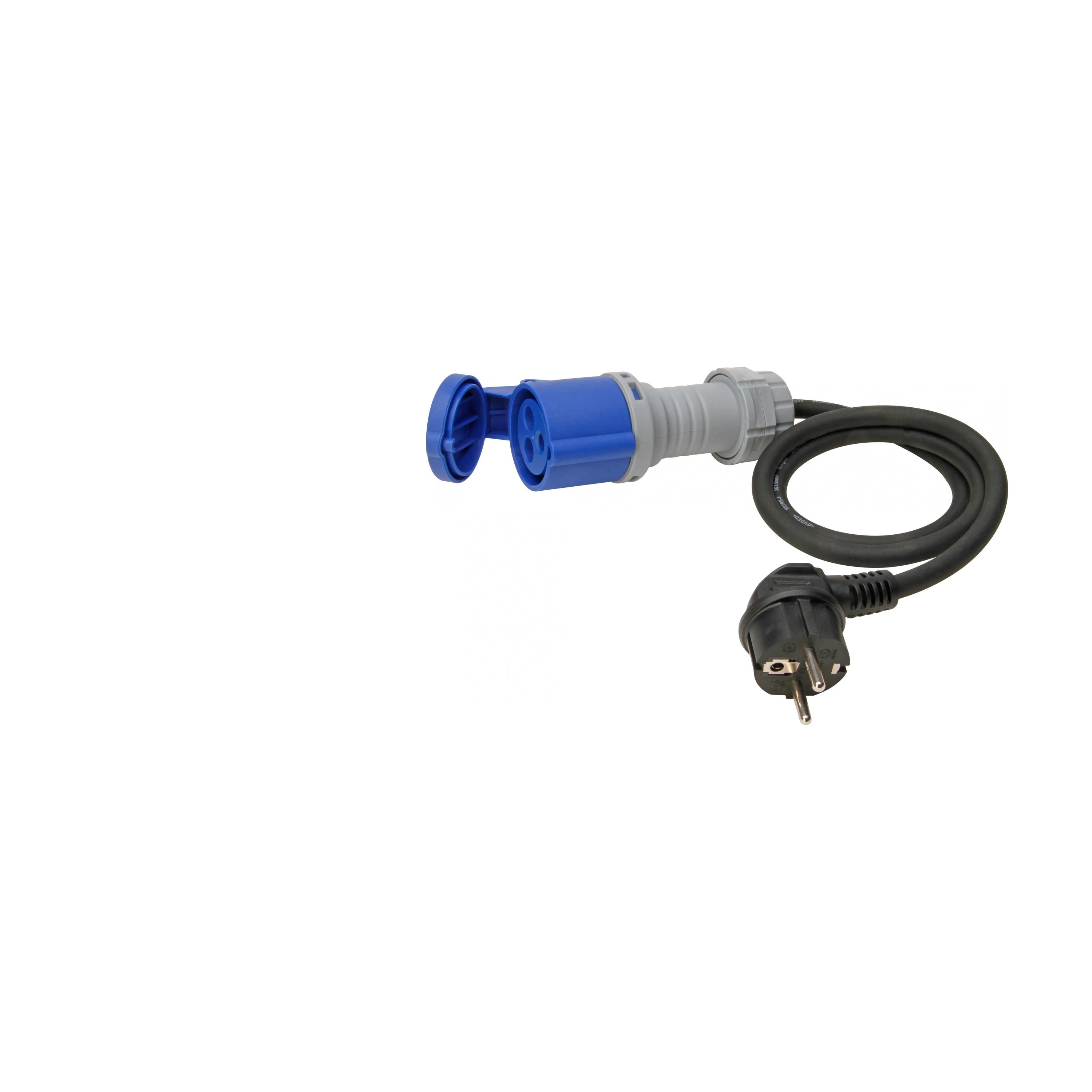 Caravan-Adapterleitung Schutzkontakt-Stecker A: Caravan-Kupplung