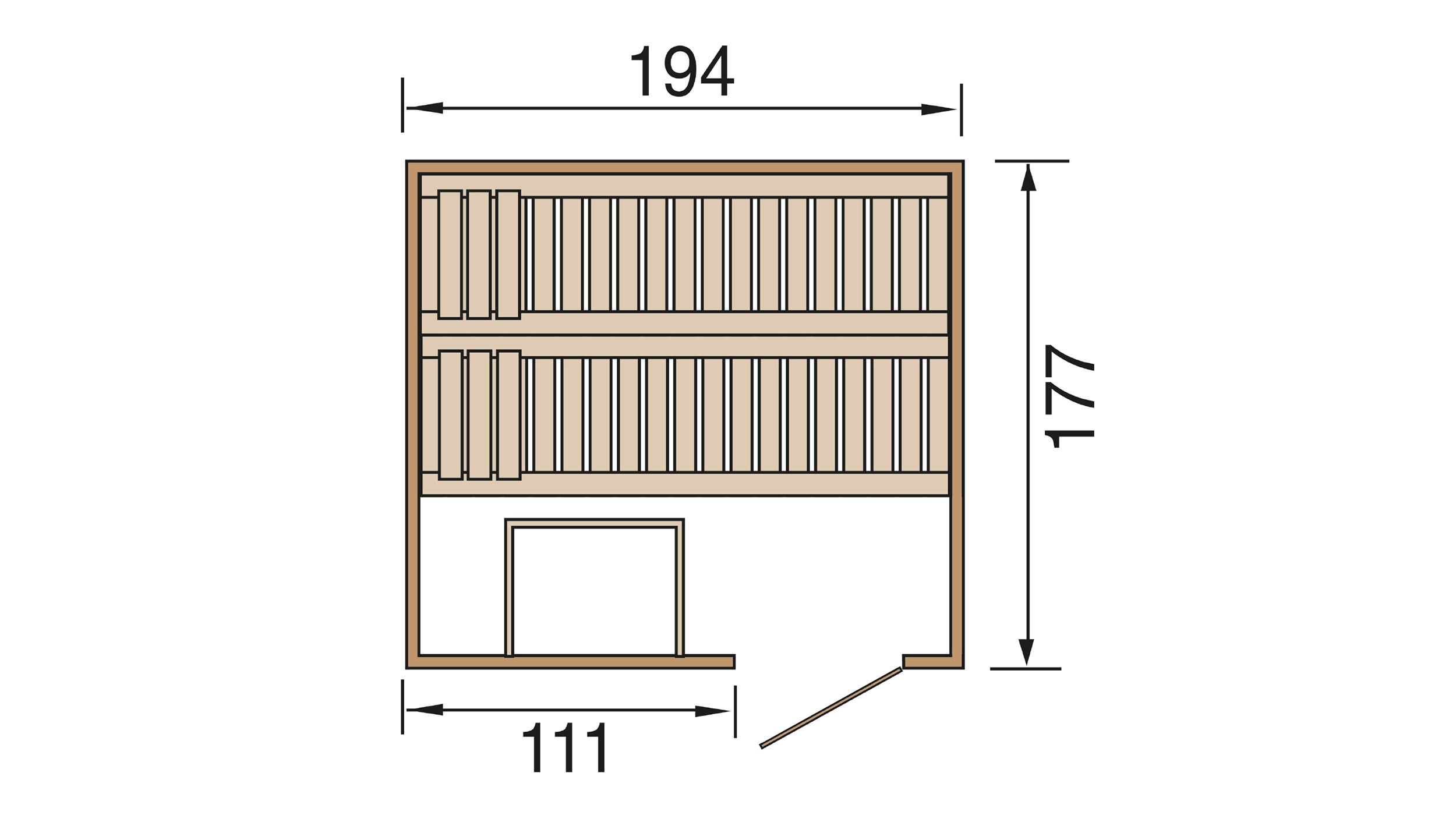 Weka Sauna HALMSTAD 2 GT