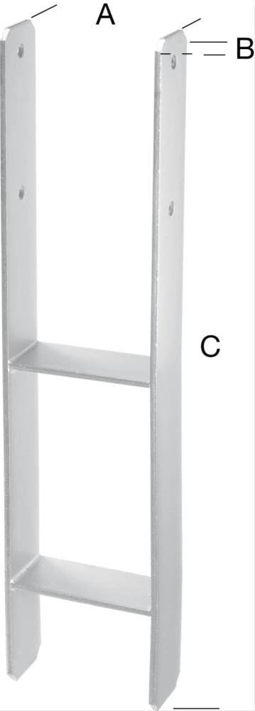 H-Pfostenträger tzn 81 Stärke 6,0mm