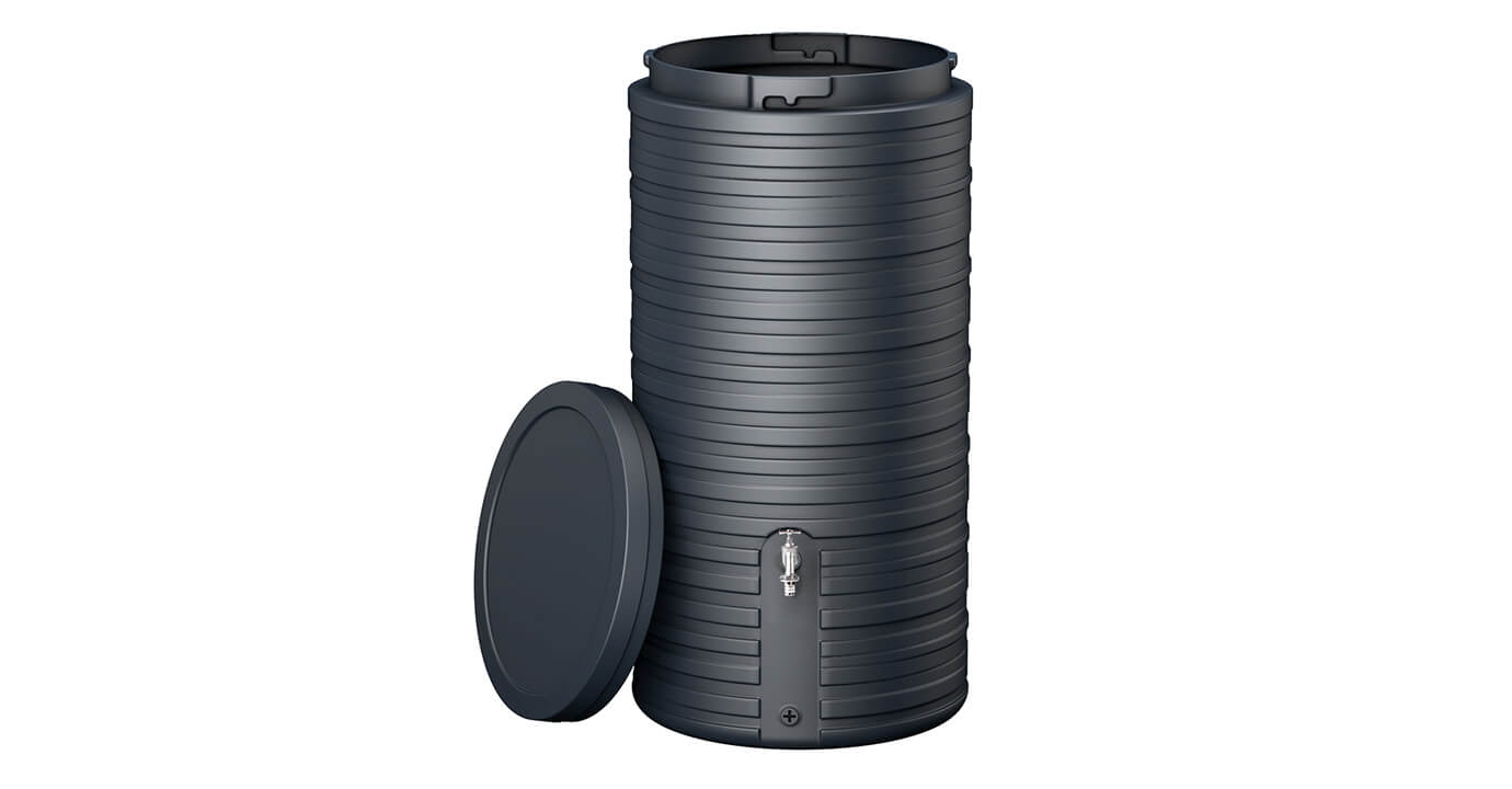 Garantia Regenspeicher Nordic, Classic Line, Graphite grey, 500 Liter